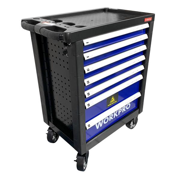 Тележка инструментальная 7 ящиков с 9 ложементами WORKPRO WP285002B 