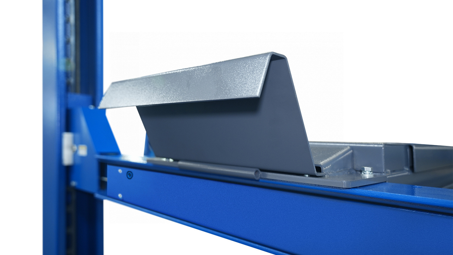 Подъемник 4-стоечный 5 т, c ручной траверсой 3 т N433, для сход-развала, электростопоры, 380 В, синий/серый 4450J_EG/EB(M)