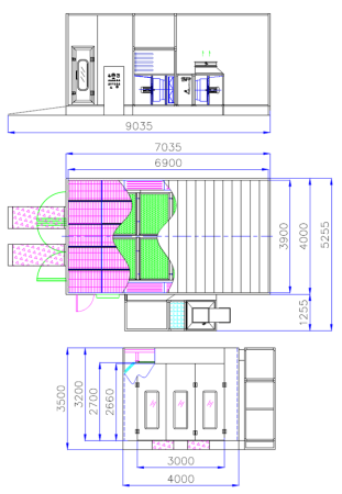 Окрасочно-сушильная камера Guangli GL3 LUX (ТЭН)