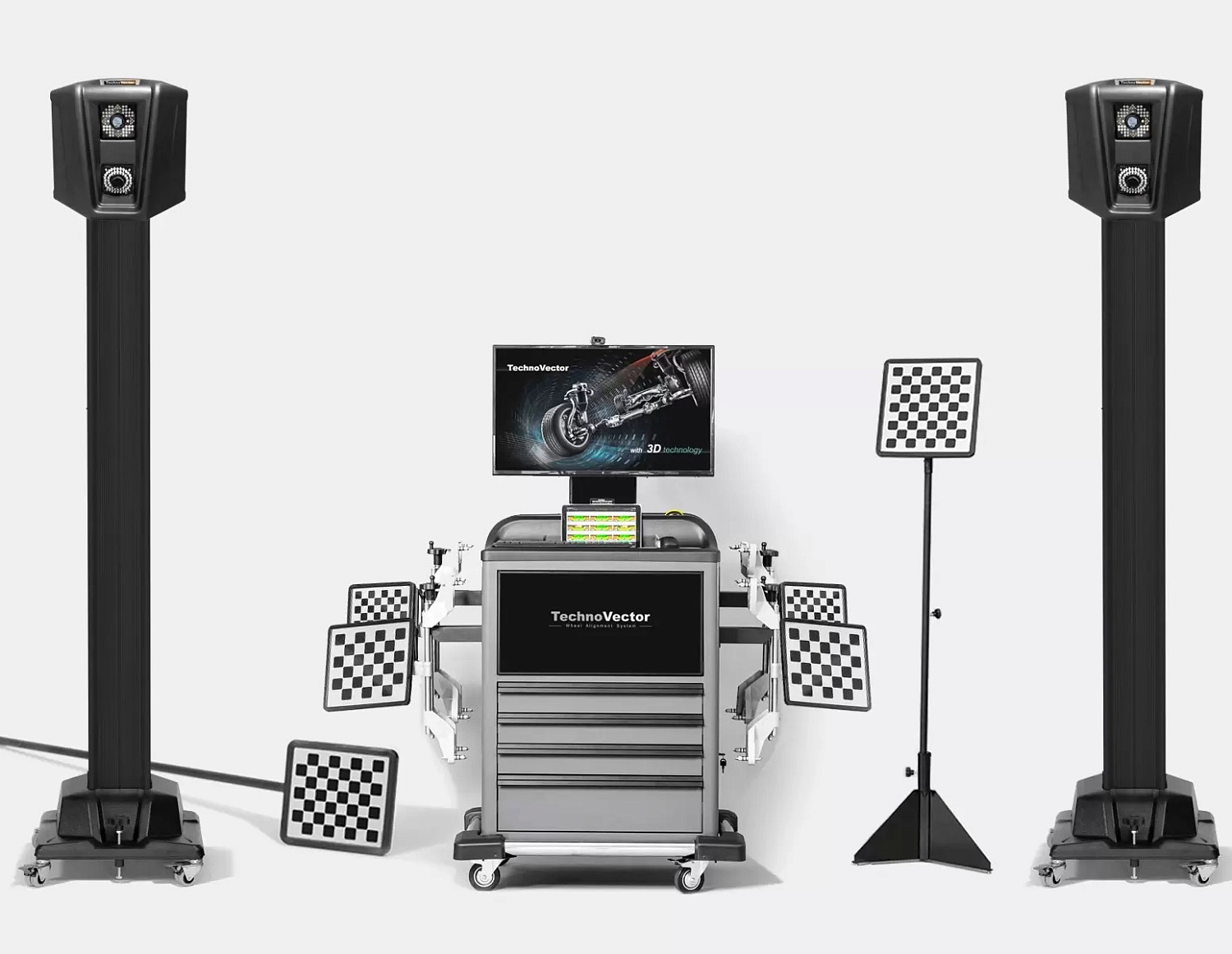 Мобильный стенд сход-развал 3D для грузовых автомобилей 7204 HT MC4