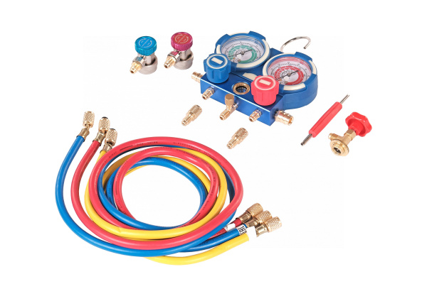 Коллектор манометрический со шлангами и муфтами в кейсе NFG30K